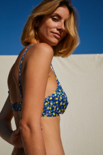 woman wearing a two-piece swimsuit Lemonade