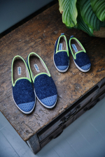 Chaussons Angarde x GILI'S - Navy Azulejos - Femme