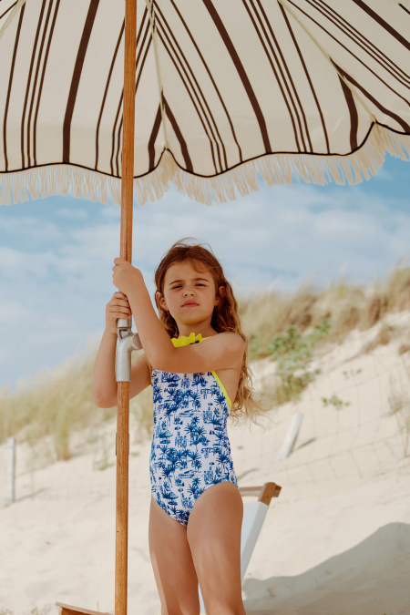 Girl's One-Piece Swimwear JAVA Toile de Jouy Balinaise inspiration | GILI'S