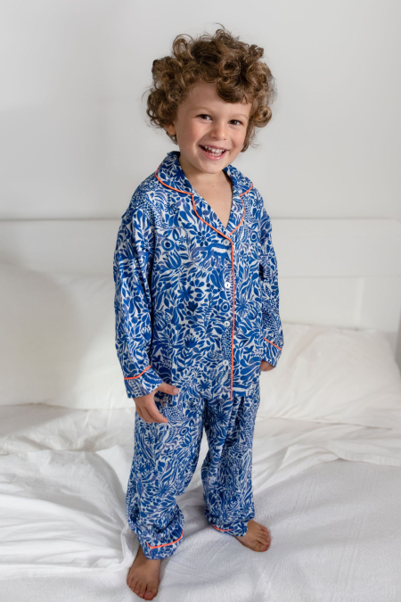 Boy wearing Amazonico pyjamas